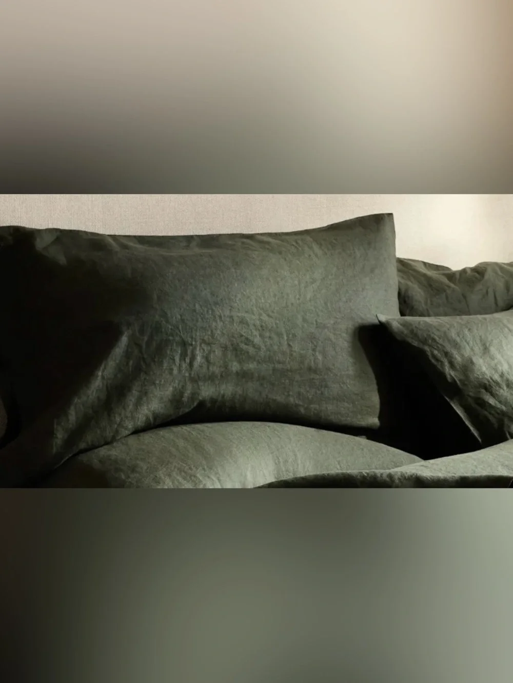 BRAND NEW Quince European Linen Sham Set, Standard (Limited Edition Pine)